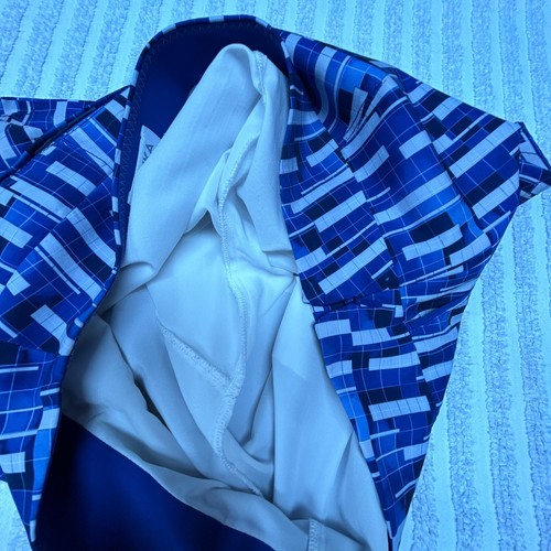 Gonna donna Annika Cutter & Buck taglia 6 blu stampa astratta golf skort elasticizzata - Foto 4 di 8