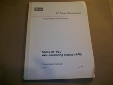GE Fanuc Series 90 PLC Axis Positioning Module Programmers Manual GFK-0664