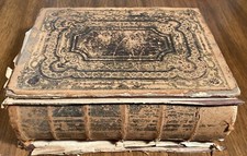 James Jones Smyth Rebecca Roycroft 1868 Family Heirloom Bible Poor Condition