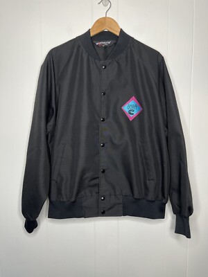 Vintage Mopar Dodge Truck Cummins Diesel Quest Logo Jacket Black Mens XXL USA