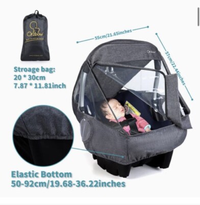 Rain Shield Orzbow Infant Car Seat Stroller Weather Shield and