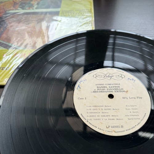 Julio Jaramillo, Daniel Santos – Recordando Exitos TREMENDO LP COLECCIÓN CANTINA - Picture 3 of 4