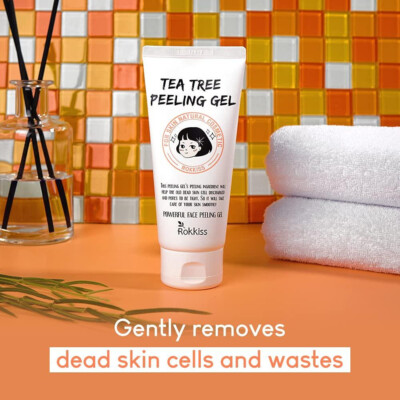 ROKKISS Tea Tree Peeling Gel 120 ml, Deep Cleansing, Korean Cosmetics, Kbeauty