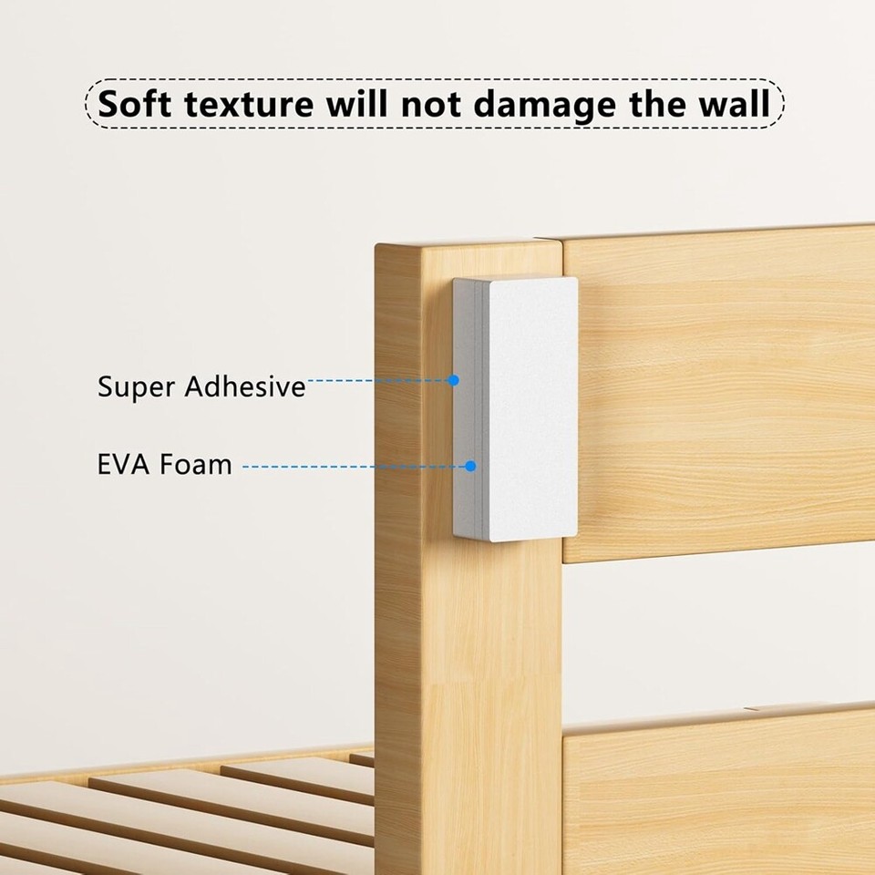 20Pcs Furniture Pads,EVA Foam Headboard Stoppers for Wall, 10Pcs