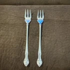 2 English Gadroon by Gorham Sterling Silver Cocktail Fork 5 1/2" Mono D