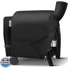 PasWith Grill Cover for Traeger Pro 34/780 Series,[900D Heavy Duty] Wood Pell