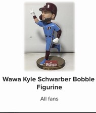 Brand New In Box - Phillies Wawa Bobblehead Sga - 82126 - Kyle Schwarber New Brand New In Box - Phillies Wawa Bobblehead Sga - 82126 - Kyle Schwarber New