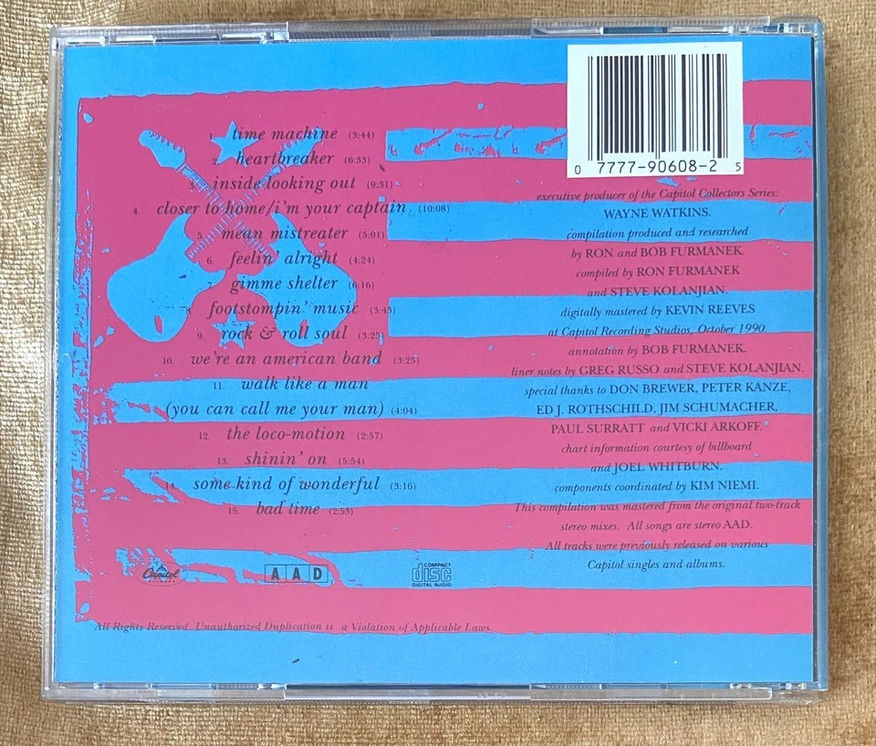 🎸GRAND FUNK RAILROAD: Capitol Collectors Series (We're An American Band) CD - Bild 3 von 3