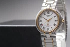 Vintage 1989 N MINT Seiko Cadet 5P31-6C30 Two-Tone Round Quartz Mens Watch JAPAN