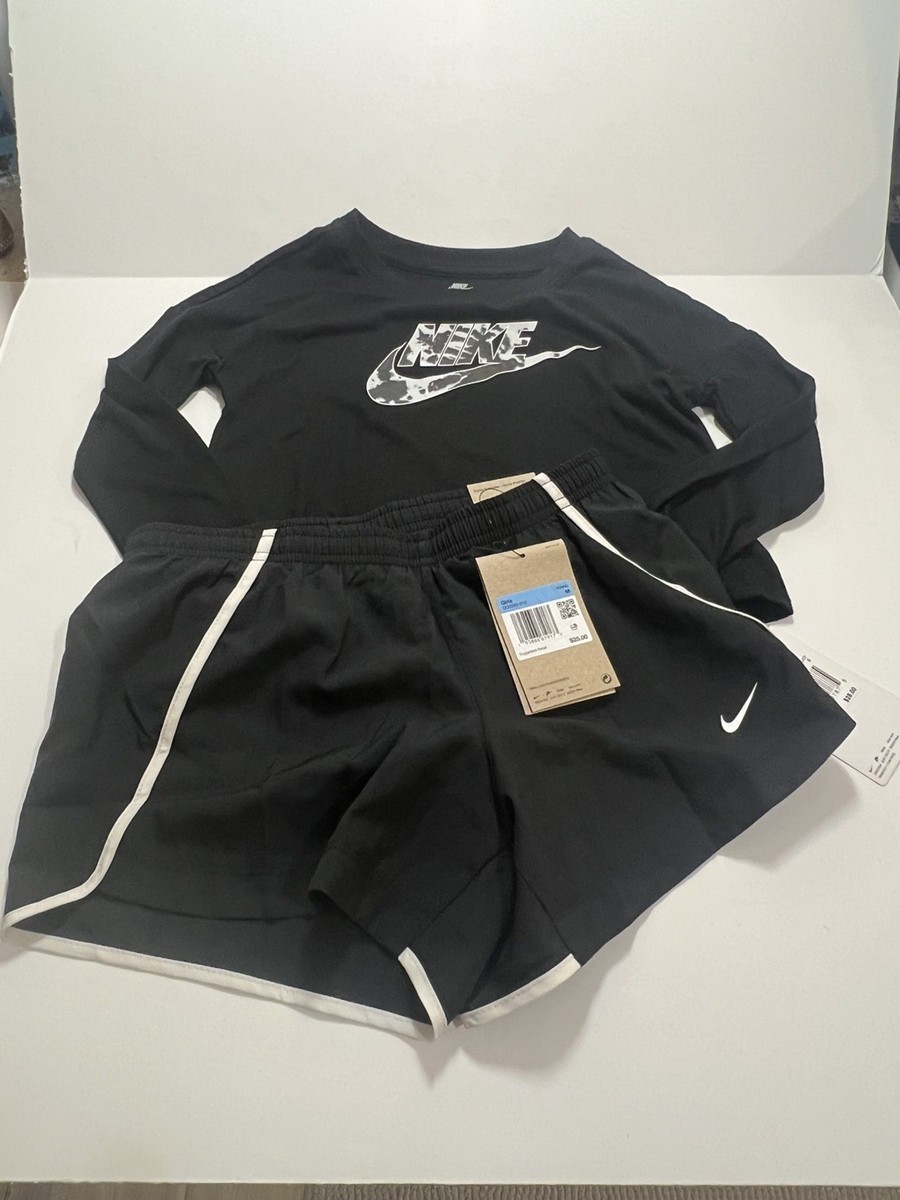 nike sweat short set womens