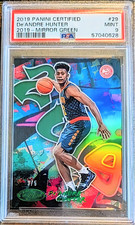 2019-20 Panini certified De'Andre Hunter Mirror Green #29 3/5 PSA 9
