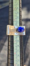 Old Pawn Southwest Native Style Sterling Silver 925 Lapis Lazuli Ring Size US 6