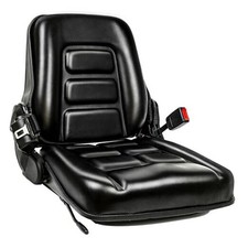 Universal Forklift Seat, Tractor Seat with Safety Belt, Adjustable Back and