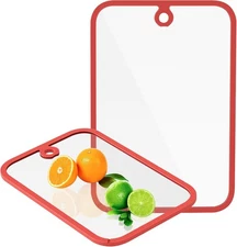 Cutting Board, Freshmage Glass Cutting Boards for Kitchen, 2Pcs Chopping Board S