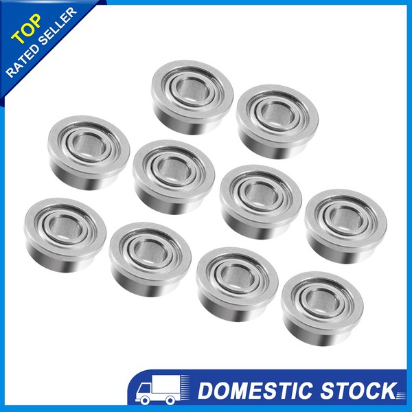 10 Pcs 3X7X3Mm F683ZZ Einreihige Flansch Lager Rillen Kugellager-image