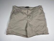 Eddie Bauer Shorts Women 12 Khaki Cotton Stretch Chino Everyday Travel Pockets