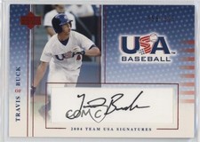 2005 Upper Deck USA Baseball Team Signatures Black Ink /595 Travis Buck Auto 4f5