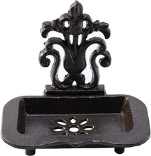 Cast Iron Metal Vintage Soap Dish   Rustic Soap Dish and Farmhouse Soap Holder