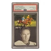 Larry Robinson Signed 1991 Pinnacle #403 Los Angeles Kings Hockey Card PSA/DNA - Image 3 of 4