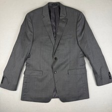 Lauren Ralph Lauren Mens 42L Slim Fit Gray Glen Plaid 100 Wool Blazer Jacket