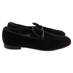 Mocassins Gucci Horsebit à enfiler en velours homme noir taille 9,5