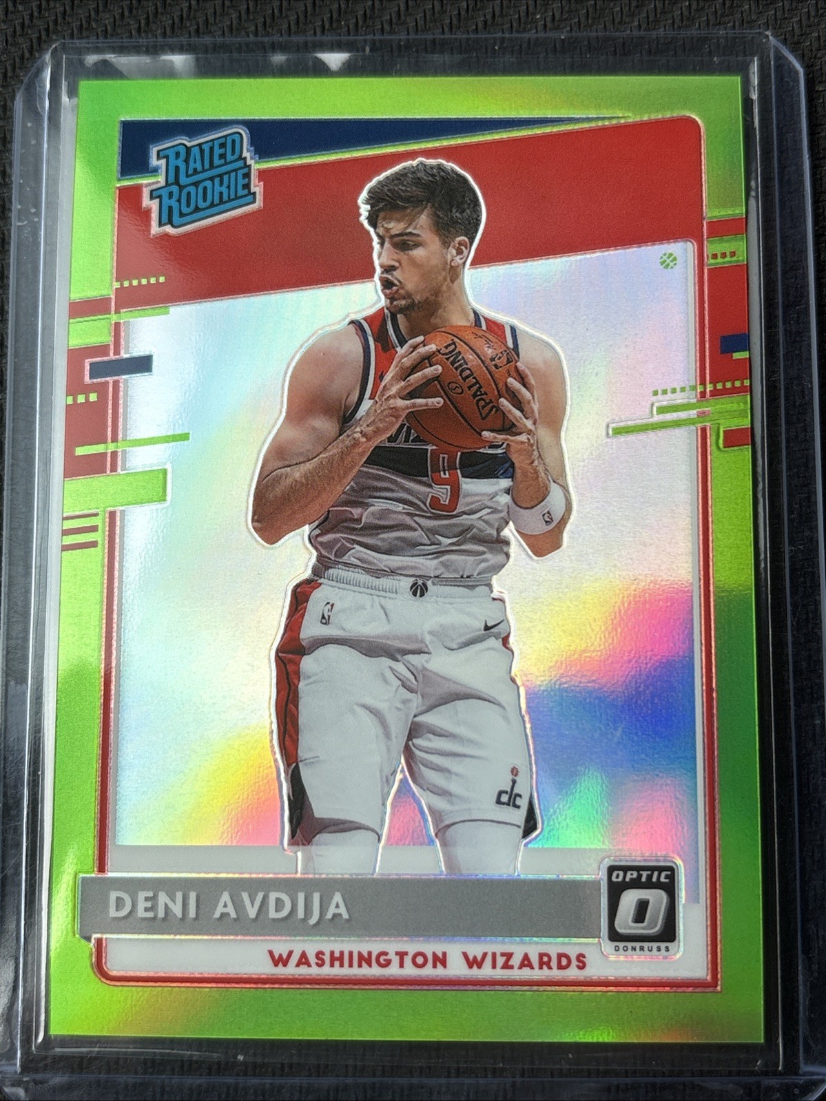 Deni Avdija 2020-21 Donruss Optic Rated Rookie Lime Green /149 RC #159 Blazers