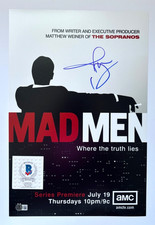 JON HAMM SIGNED 12X18 TV POSTER PHOTO MAD MEN DON DRAPER ACTOR SERIES B BAS