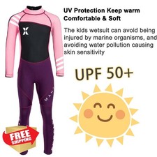 Kids Wetsuit 2.5mm Neoprene Full Suit UV Protection Warm