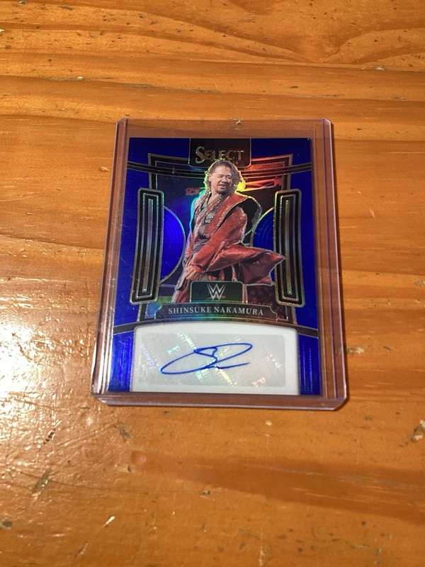2024 Panini Select WWE Shinsuke Nakumura Autograph Card Blue #/49