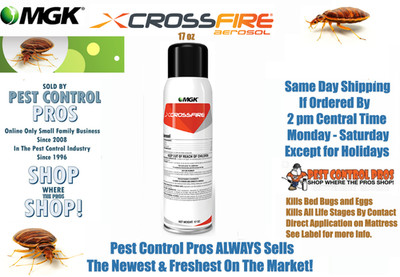 17 oz CrossFire Bed Bug Control Aerosol RTU Kill Bedbugs Eggs & Nymph Cross Fire