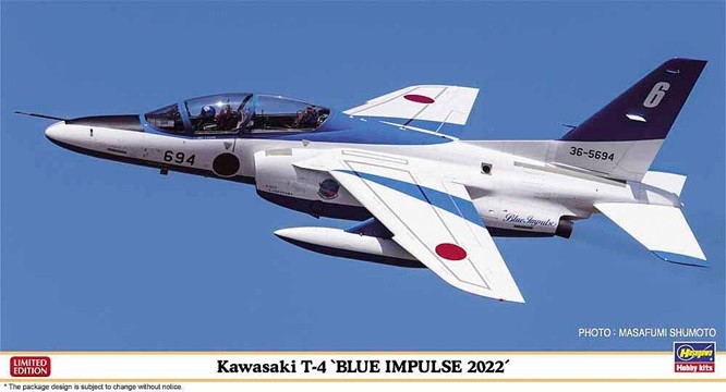 Hasegawa 7513 - 1/48 Kawasaki T-4, Blue Impulse 2022 - New