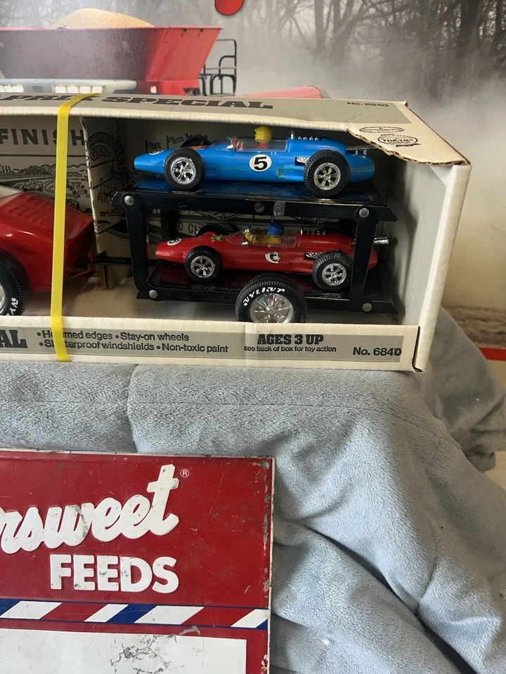 Vintage NYLINT Grand Prix Special Pressed Steel No. 6840 MIB & NOS - Image 2 of 4