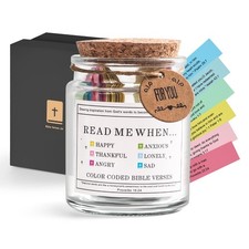 Bible Verse Jar, Read Me When Bible Verses Jar for Daily Encouragement Gift