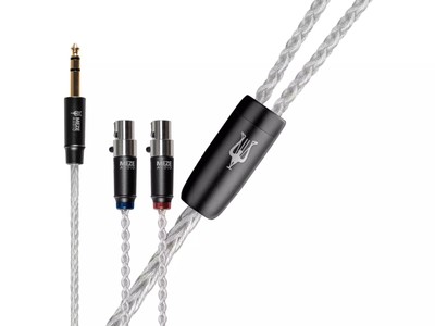 Meze Audio Kopfhörerkabel SILVER PLATED PCUHD Mini XLR auf 6,3mm Klinke 2,5m