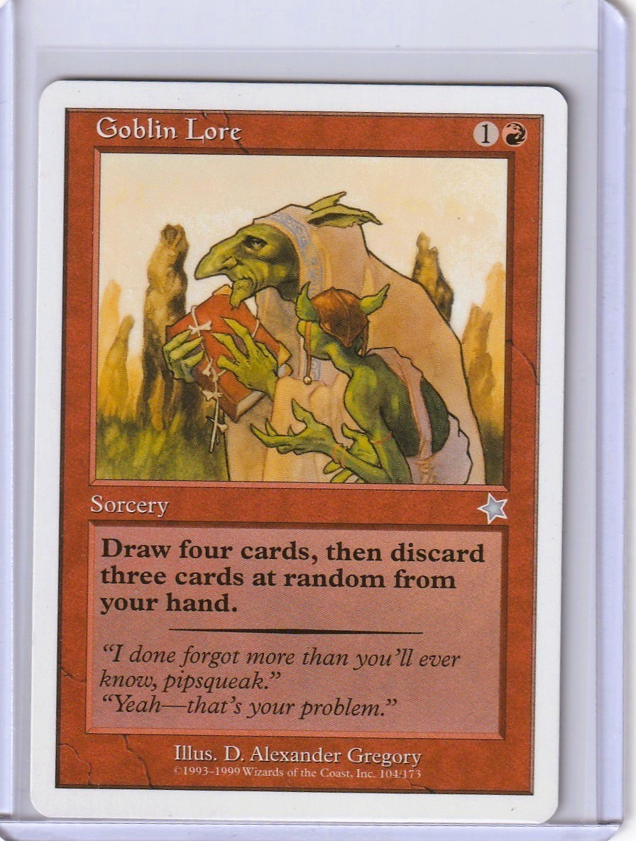 1999 MTG Magic: The Gathering Starter 1999 Goblin Lore
