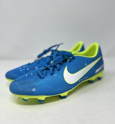 Nike Mercurial Vapor Neymar Blue Volt Soccer Cleats Men's 8 US 921511-400 NEW