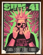 SUM 41 - THE FINAL TOUR POSTER - NORTH AMERICAN TOUR 2024 - 18&times;24