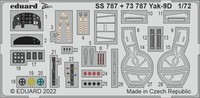 Eduard Accessories SS787 - 1:72 Yak-9D For Zvezda - Neu