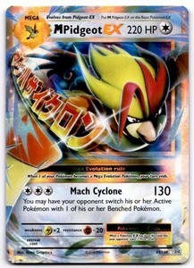 M Pidgeot EX 65/108 XY Evolutions Ultra Rare Holo