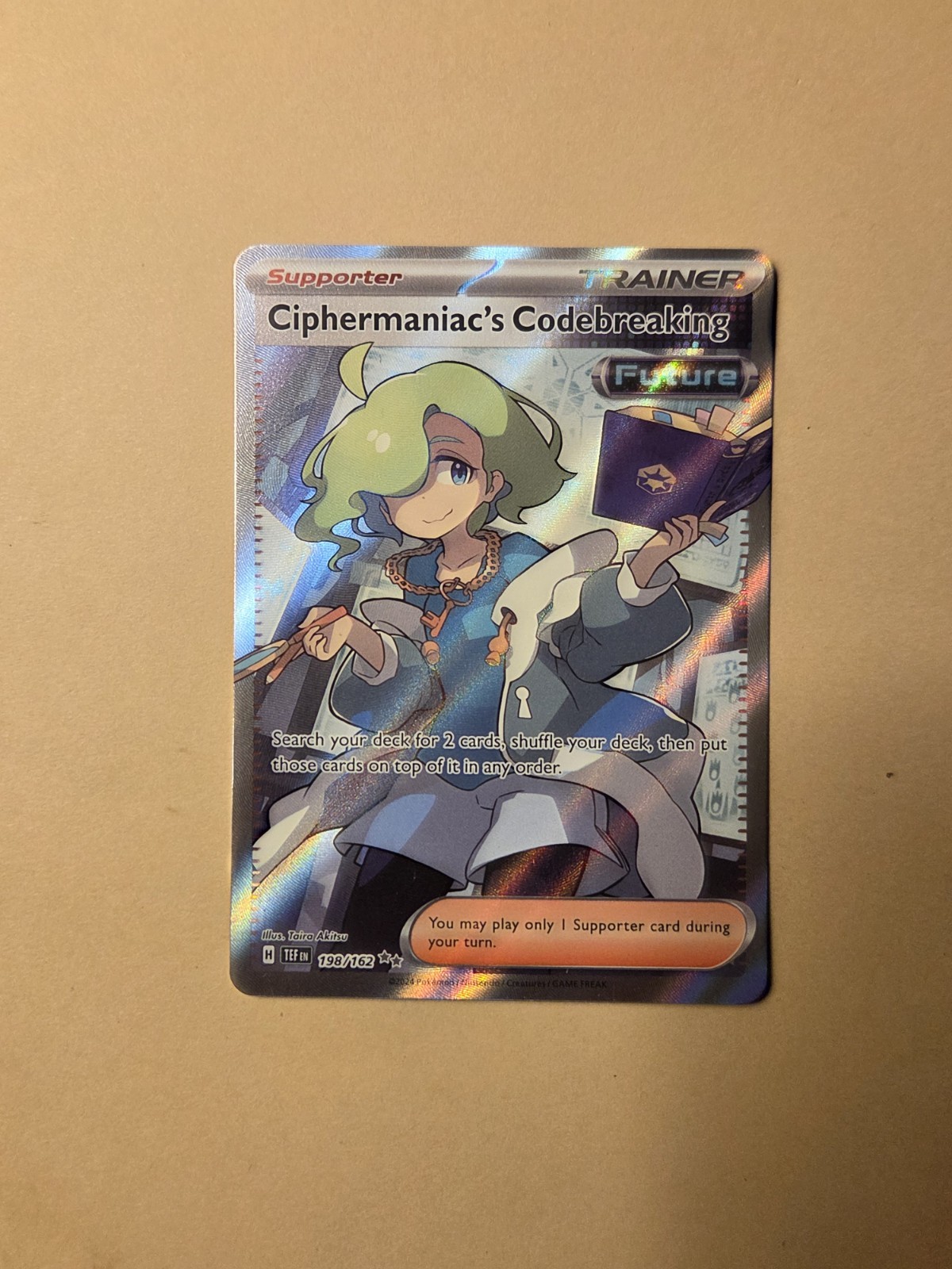 Ciphermaniac's Codebreaking 198/162 Ultra Rare Temporal Forces Pokemon Holo NM