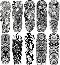 Totem Temporary Sleeve Tattoo for Men and Women Full Arm Fake Tribal Totem
