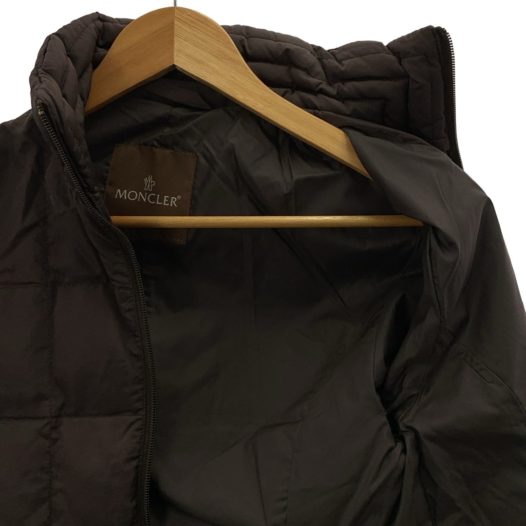 Moncler Brown Tag Double Zip Short Down Coat 0 Dark Womens Used KLDR-0 thumbnail 4