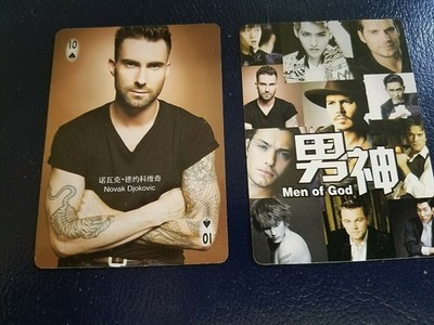 Adam Levine Maroon 5 Singer Name Error International Men of God Playing Card