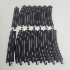 Lot of 14 Bachmann HO Scale E-Z Track Black - 12x Curve 2x Straight