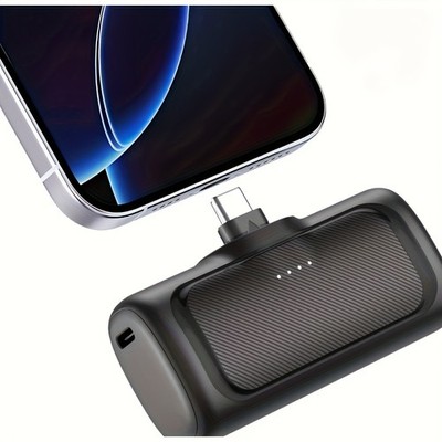 5000mAh Portable Capsule Power Bank 22.5W Fast Charging USB-C Mini Charger