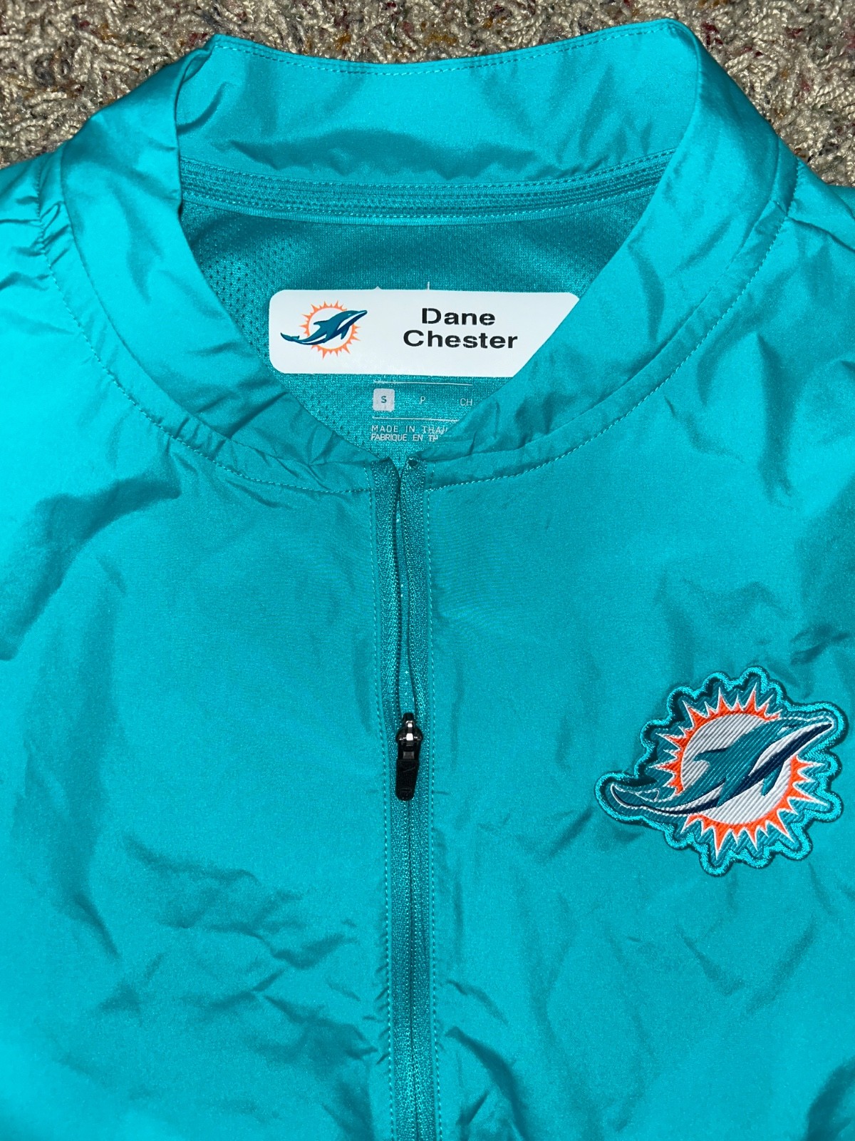 Nike On Field 1/4 Zip Miami Dolphins NFL Dane Chester Coach Team Issued  Mens S thumbnail 3