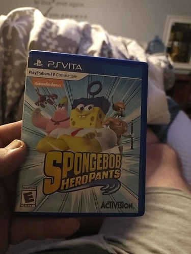 SpongeBob HeroPants (Sony PlayStation Vita, 2015) with Original Case TESTED