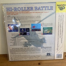 Pioneer LaserActive Hi-Roller Battle Vintage Mega Laserdisc Game 1993 NEW SEALED