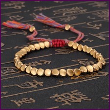 Buddha Tibetan Copper Beads Healing Luck Bracelet Wealth and Prosperity
