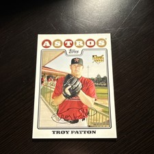 Topps 2008 Troy Patton Houston Astros Rookie Card #176 MLB Baseball. rookie card picture